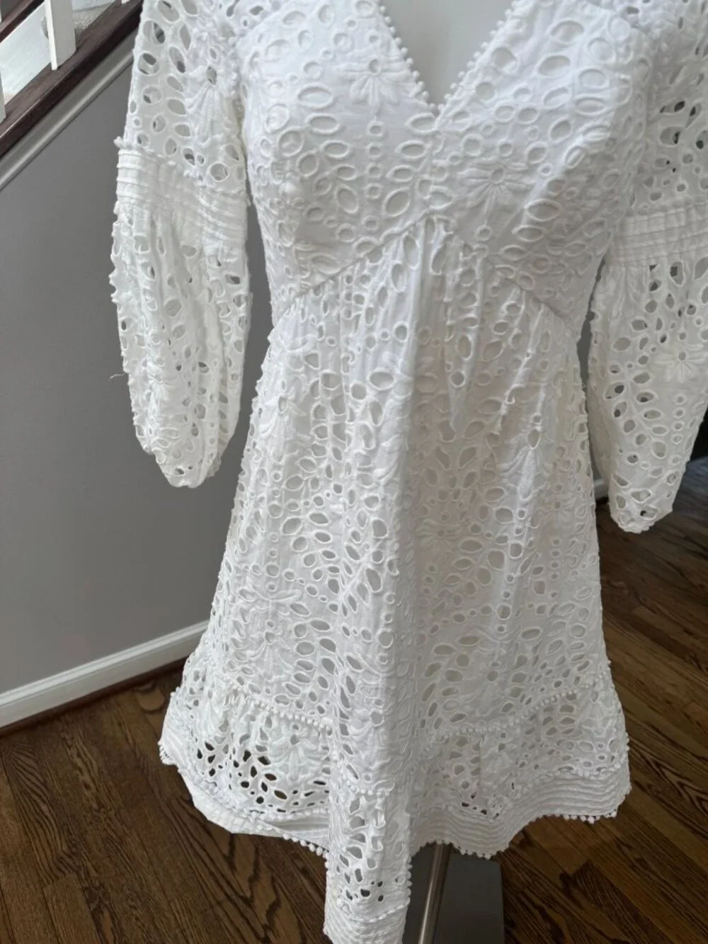 Lilly Pulitzer Lucinda Eyelet Mini Dress White Size 0 - Picture 2 of 4